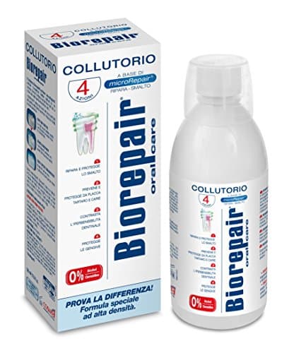 Image of Biorepair Mouthwash 250ml Protection Fill Holes Gradually microparticle Repairs toothrevents Plaque and Tartar from Forming - Protect Helping to Prevent Decay Before it can Start