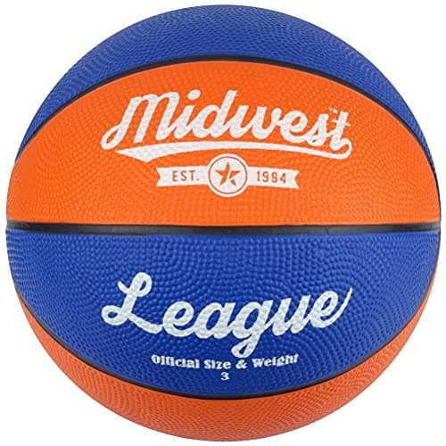 Image of Midwest Unisex's League Basketball, Blue/Orange, Size 6, BBB1036RO