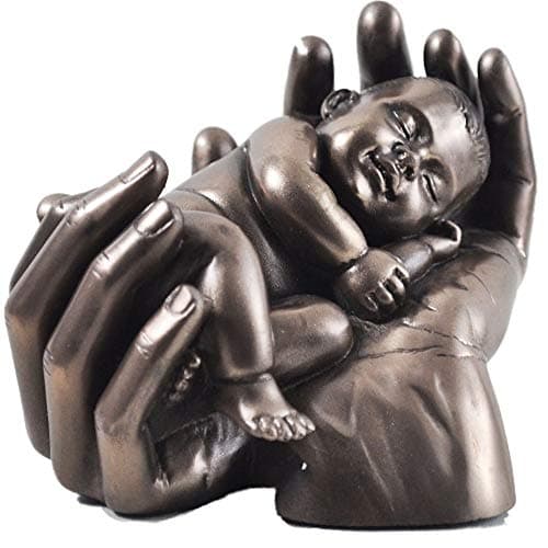 Image of Sweet Dreams Cold Cast Bronze Baby Sculpture Figurine Babies Brand New and Boxed