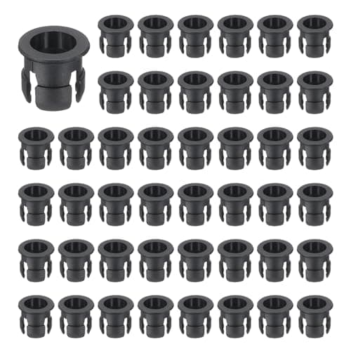 Image of PATIKIL 5mm Emitting Diode Holder, 300 Pcs Plastic Flat LED Holder Clip Mounting Bracket Socket Cap for Lamp Bulb Bezel Mount Panel LED Display, Black