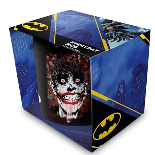 Image of Pyramid International Batman (Joker Smile) Black Mug - 10Oz / 315Ml Ceramic Mug - One Size
