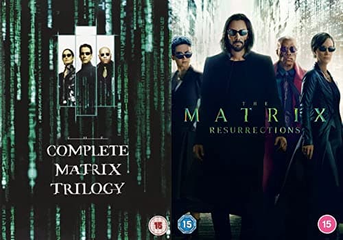 Image of Matrix Quadrilogy Collection DVD - Complete Matrix Trilogy, The Matrix Resurrection DVD - Matrix 1-4 Complete Collection DVD