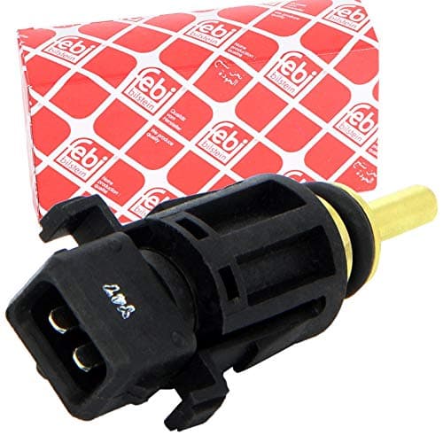Image of febi bilstein 30645 Coolant Temperature Sensor with seal ring, pack of one, Black