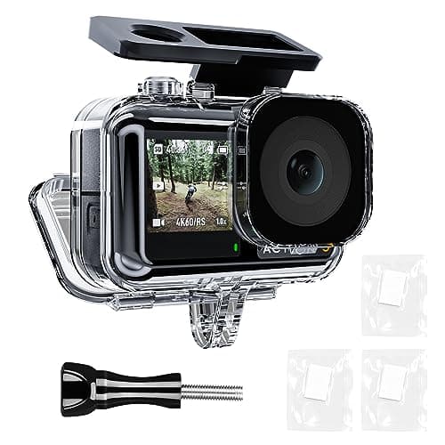 Image of TELESIN Waterproof Case for DJI Osmo Action 5 Pro Action 4/3 Camera Underwater Housing Housing Cage Support 45M Deep Diving Snorkeling with Quick Release Mount Screw Accessories