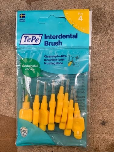 Image of Tepe Interdental Brushes Fine 0.7 mm Yellow Pack of 16