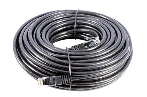 Image of Smedz CAT6 20 m Full Solid Copper UTP 24 AWG Indoor / Outdoor Plug and Play Network Cable GigaBit Ethernet Patch Lead – Black