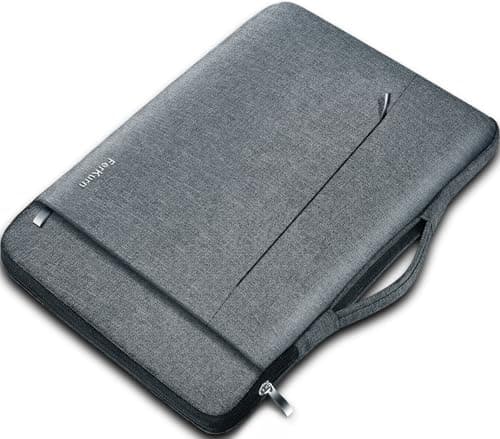 Image of Ferkurn Laptop Sleeve Case 15 15.6 16 inch for Women Men Compatible with 15"/16" MacBook Pro/Air M5/M4/M3/M2, HP OmniBook Pavilion, ASUS VivoBook, Surface Laptop, XPS 15, Lenovo, Acer, Samsung, Grey