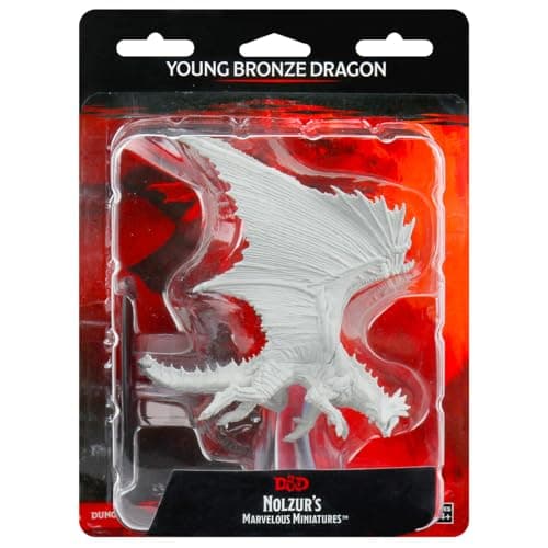 Image of WizKids D&D Nolzur's Marvelous Miniatures - Young Bronze Dragon (6 Units)
