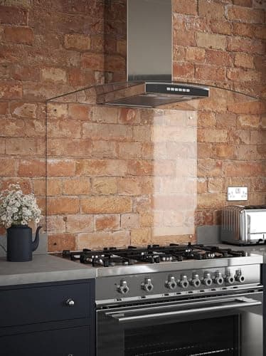 Image of Clear Glass Kitchen Splashback 900mm x 750mm