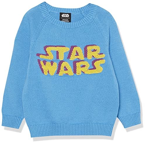 Image of Amazon Essentials Disney | Marvel | Star Wars Boys' Crewneck Sweaters, Star Wars Darth Vader - Boys, 11-12 Years