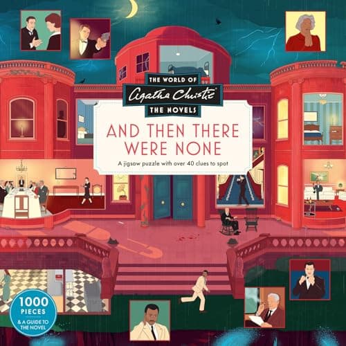 Image of The World of Agatha Christie and Then There Were None 1000 Piece Puzzle: Illustrated by Ruby Ash