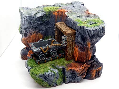 Image of Mystic Pigeon Gaming Abandoned mine tabletop diorama (D&D, Warhammer, 40k, AoS)