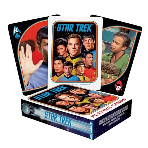 Image of AQUARIUS Star Trek Original Series Playing Cards - Themed Card Game for Your Favourite Card Games - Officially Licensed Star Trek Merchandise & Collectibles