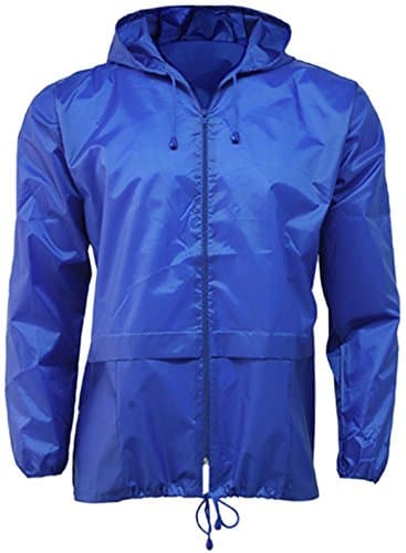 Image of G5 APPAREL Lightweight Unisex Water Resistant Plain Kagool Jacket (S, Royal Blue)