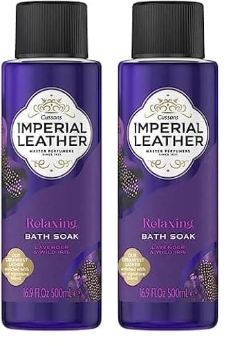 Image of I/Leather Bath Lavender/W IRIS (Pack of 2)