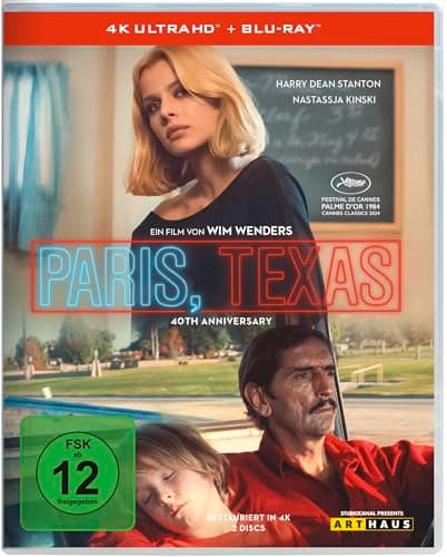 Image of Paris, Texas - 40th Anniversary Edition (4K Ultra HD+Blu-ray) [Region B] [1984]