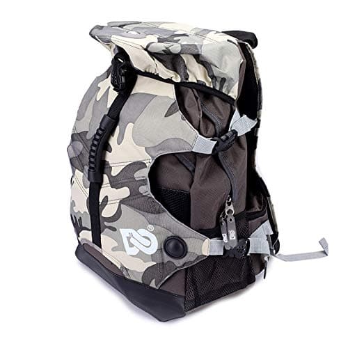 Image of Roller Skating Bag Backpack Ice Skates Roller Skates Adult Men And Women Camouflage Bag,Camouflagegray