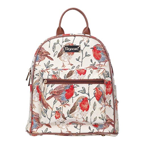 Image of Signare Tapestry Casual Backpack Rucksack Women School Bags with Animal Design (Robin)