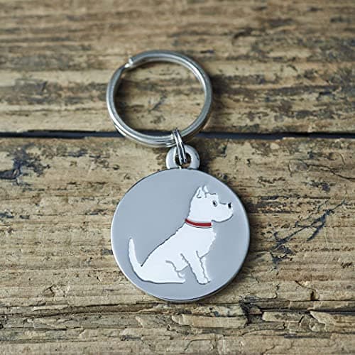 Image of Sweet William Engraved Westie Dog Tag/Keyring