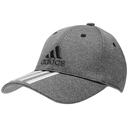 Image of Adidas Kids Classic 3-Stripes Cap - Dark Grey Heather/White/Dgh Solid Grey, One Size