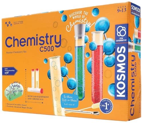Image of Thames & Kosmos Chemistry C500 | STEM Science Kit for Kids Age 9–13 | Intro to Chemistry Concepts & Equipment | Hands-On Experiments for Young Learners
