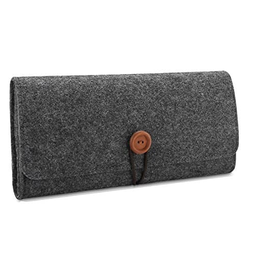 Image of ProCase Carrying Case for Nintendo Switch 2 2025, Portable Travel Bag Ultra Slim Felt Pouch for Nintendo Switch with 5 Game Cartridges Holders -Black