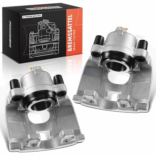 Image of Frankberg 2x Brake Caliper Brake Calipers Disc Brake Caliper Brake Caliper Assembly Front Left Right Compatible with Tigu.a.n 5N S.h.a.r.a.n 7N1 7N2 Alhamb.r.a 710 711 Q3 8UB 8UG Replace# 5N0615123