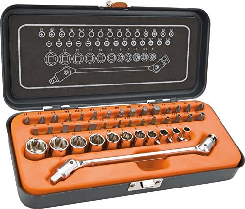 Image of NEO 08-603 1/4-Inch Drive Socket and Bit Wrench Set (41-Piece)