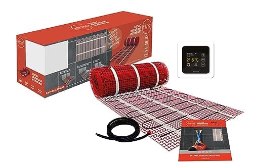 Image of Klima 4.0m2 Electric Under Floor Heating Mat Kit 150w/m2 Output for Use Under Tile with WiFi/APP Controlled Thermostat Floors Easy Installation Can Be Cut and Shaped to Suit Any Dimensions Perfect