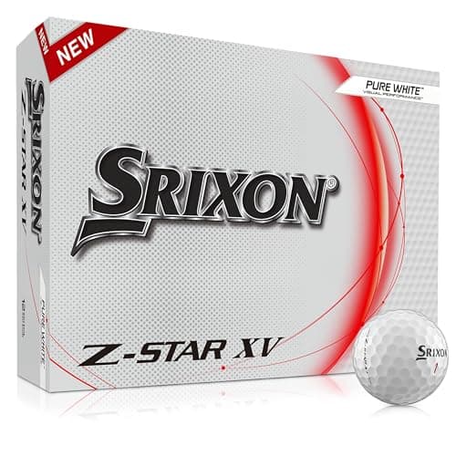 Image of Srixon Z Star XV 8 - Dozen Premium Golf Balls - Tour Level - Performance - Urethane - 4 pieces - Premium Golf Accessories and Golf Gifts, White