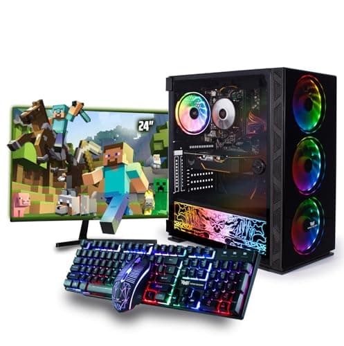 Image of Veno Scorp Gaming PC Bundle – AMD Ryzen 3 3100 Processor, AMD RX550 4GB 2GB, 16GB RAM, 256GB SSD + 500GB HDD, Windows 11, Neonzilla Case + 22” Monitor, Keyboard & Mouse