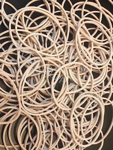Image of Rubber Bands No.16 60mm x 1.5mm Colour Natural 1lb/454g