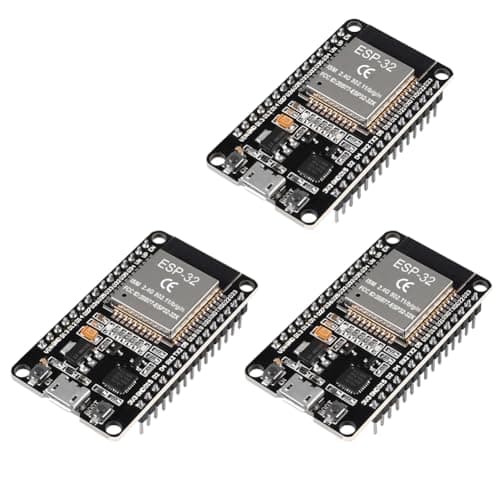 Image of DORHEA 3PCS ESP32 Development Board ESP-32S Microcontroller Processor Integrated Chip CP-2102 WiFi NodeMCU-32S ESP-WROOM-32 Compatible with Arduino IDE