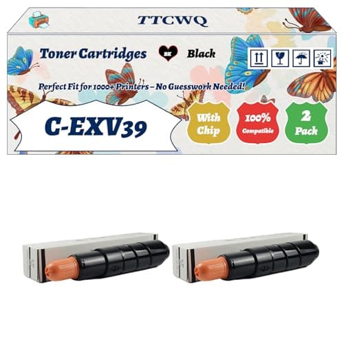 Image of Compatible for Canon C-EXV39 Toner Cartridges Work for Canon imageRUNNER Advance 4025 4035 Printers, with Chip, High Yield 30200 Pages, High-Definition Printing (2-Pack Black)
