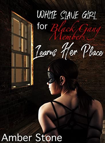 Image of White Slave Girl for Black Gang Members Learns Her Place