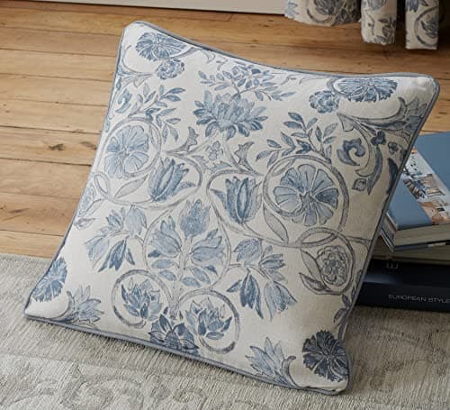 Image of Dreams & Drapes Design - Averie - Filled Cushion - 43 x 43cm in Blue
