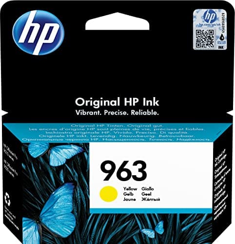 Image of HP 3JA25AE 963 Original Ink Cartridge, Yellow, Pack of 1