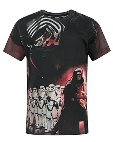 Image of Star Wars Force Awakens Kylo Ren Sublimation Boy's T-Shirt White 3-4 Years
