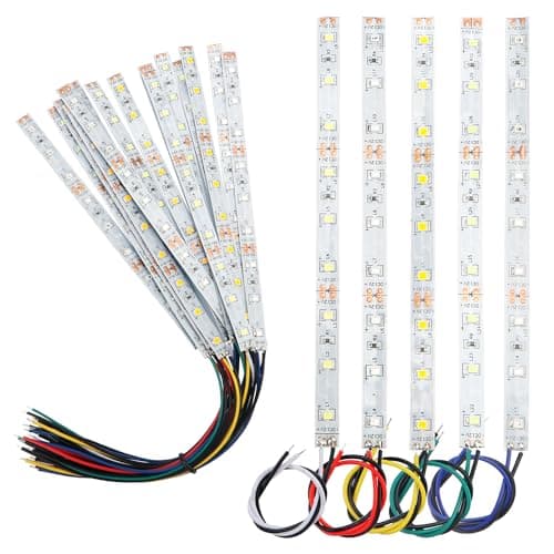 Image of YIXISI 15 PCS 150mm Prewired Strip LED, 12V - 18V Light, 2335 SMD, White/Red/Yellow/Blue/Green