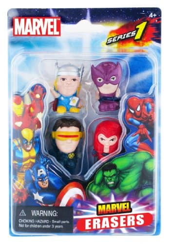 Image of Marvel Collectible Erasers 4-Pack (Series 1 - Set D)