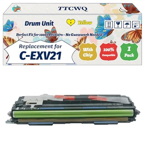 Image of Compatible for Canon C-EXV21 Drum Unit Work for Canon iRC2380i iRC2880 iRC2880i iRC3380 iRC3380e iRC3380i iRC3380Ne iRC3580Ne iR ADVANCE Printers (1 Pack Yellow)