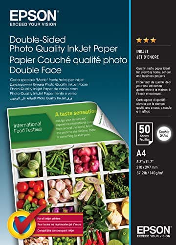 Image of Epson Double-Sided Photo Quality Inkjet Paper A 4, 50sheets 140 g, White, C13S400059