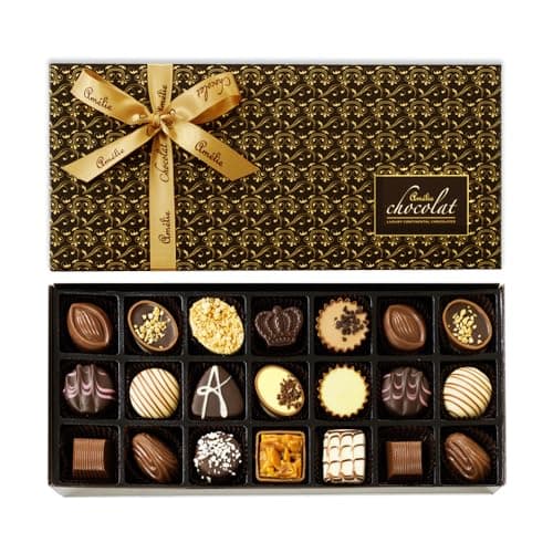 Image of Amelie Chocolat Luxury Collection | Luxury Handmade Chocolates | Adult Chocolate Gifts | 21 Assorted Chocolates | Belgian Chocolate Gifts | Pralines | Ganache