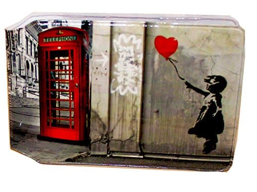 Image of (80+ Designs) Bus Pass Wallet Credit Travel Rail Ticket Card Holder for Oyster Zip Business ID Card - Bifold - Party Bag Gift School Leaver (Balloon Girl)
