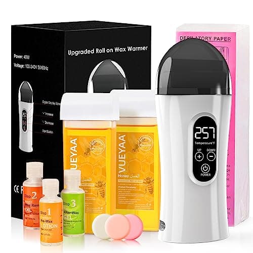 Image of Furpaw Digital Roll on Wax Kit, Wax Roller Kit for Hair Removal, Waxing Kit for Women, At Home Wax Kit for Larger Areas of the Body, Great Gift for Women, Suitable for Beginners