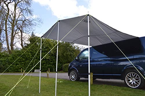 Image of Wild Earth DELUX Sun Canopy Awning for VW Camper Van Motorhome RV 2.4m x 3m MEDIUM GREY