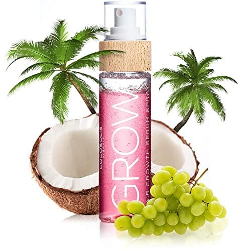 Image of COCOSOLIS GROW Spray - Hair Oil for Thick, Strong & Shiny Hair - Treatment and Serum for all Hair Types - Growth Serum with Light and Fruity Aroma (110ml)