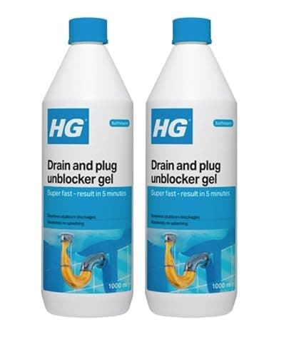 Image of HG - Drain & Plug Unblocker Gel - 1L (Pack of 2)