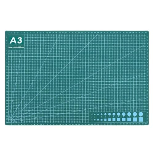 Image of A3 Cutting Mat,Self Healing Cutting Mat A3 for Sewing Crafts Hobby Fabric Precision Scrapbooking Project(Green)