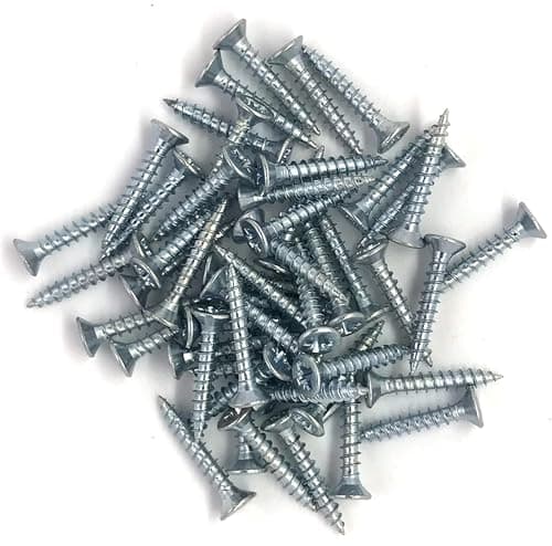 Image of 4mm x 20mm Small Steel Countersunk Wood Screws - Chipboard Screws (Pack of 20) A05ABC